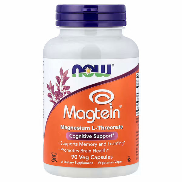 NOW Foods Magtein Magnesium L-Threonate 90 Veg Capsules